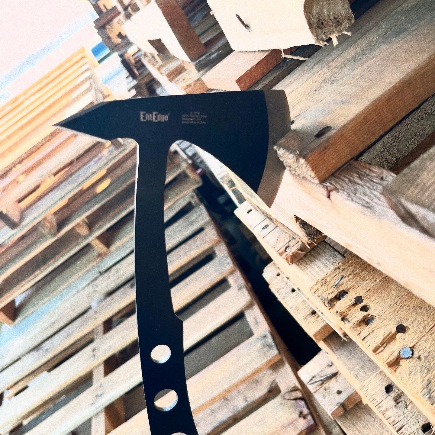 9.5″ Black Tactical Axe Tomahawk Hatchet Throwing Knife