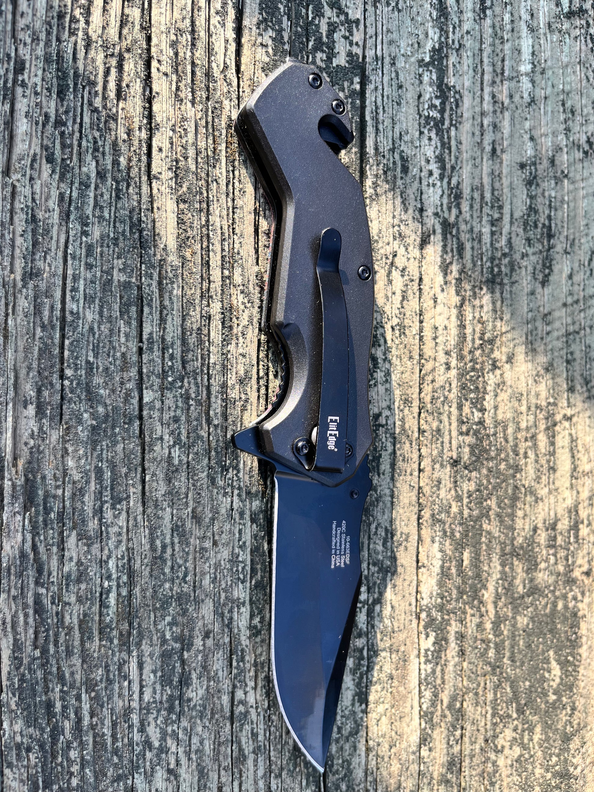 4.75" Closed USA Eagle Design Tactical Rescue Spring Assist Knife