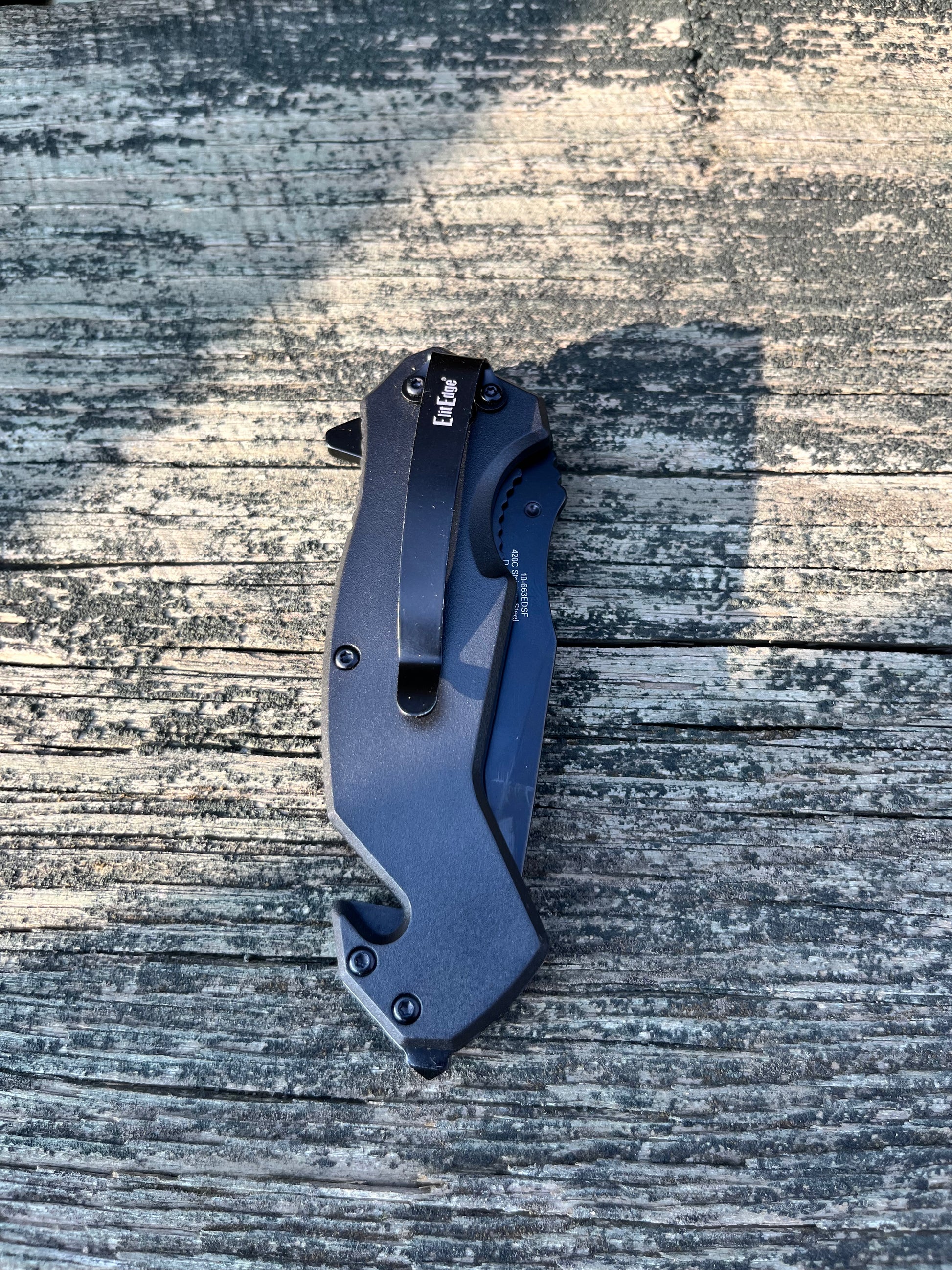 4.75" Closed USA Eagle Design Tactical Rescue Spring Assist Knife
